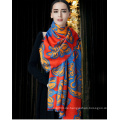 OEM bedruckte Silk Wolle Schal Dame Schal